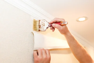 Pose de papier peint à Bosdarros — revêtements muraux et toiles de verre